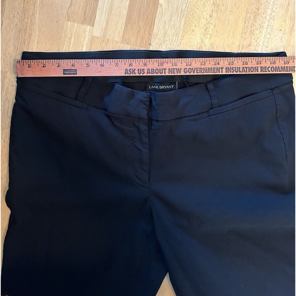 Lane Bryant The Allie Black Career Pants Size 20R Stretch Straight Leg Work - Picture 8 of 14